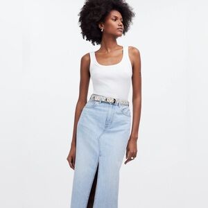 Madewell Light Blue Denim Skirt